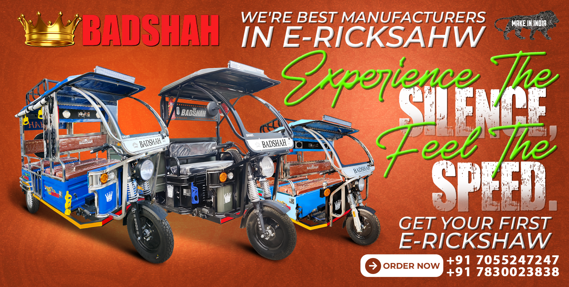 Badshah E-Rickshaw Banner 2