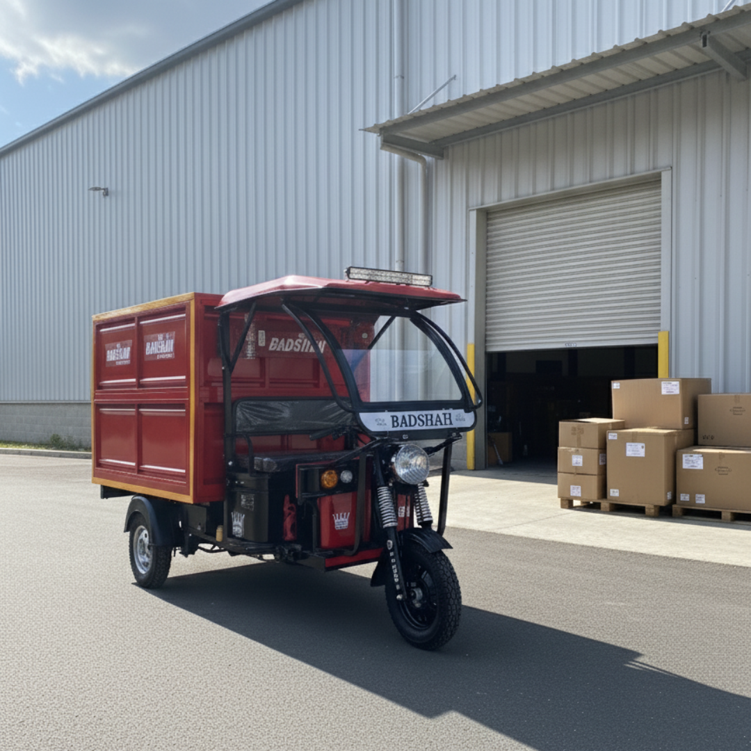 Main view of the BADSHAH loader-cart E-Rickshaw