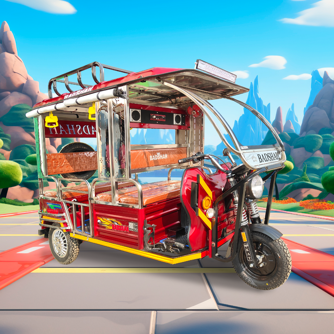 Main view of the BADSHAH super-queen E-Rickshaw